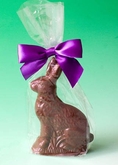 Helen Grace Chocolates, Solid Milk Chocolate Easter Bunny, 6.5 oz. Gift Bag ( Helen Grace Chocolates Chocolate Gifts )