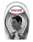 Maxell NB/HB-210 Stereo Line Neckband Head Buds, Silver ( Maxell Ear Bud Headphone )