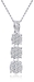รูปย่อ 10K White Gold Diamond Pendant (1.00cttw, G-I Color, I2-I3 Clarity), 18" รูปที่1