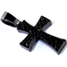 รูปย่อ CZ Diamonds Blackout Micro Pave Black Plated Hip Hop Men's CZ Religious Cross Pendant รูปที่2