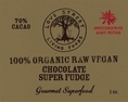 Chocolate, Organic Vegan SuperFudge, Agave Nectar Sweetened, CASE ORDER - 24 bars 