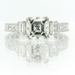 รูปย่อ 3.37ct asscher Cut Diamond Engagement Anniversary Ring รูปที่1