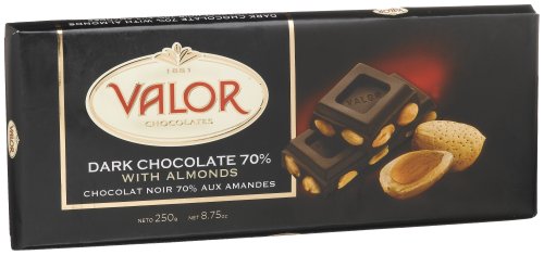 Valor Dark Chocolate 70% with Almonds, 8.75-Ounce Bars (Pack of 2) ( Valor Chocolate ) รูปที่ 1