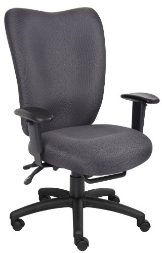 Fabric Multi-Function Task Chair with Nylon Base (Charcoal-Grey) รูปที่ 1