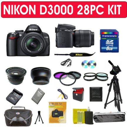 Review Nikon D3000 SLR Digital Camera 28pcs KIT with Nikon 18-55mm Vr Lens รูปที่ 1