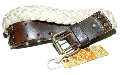 Polo Ralph Lauren RRL Mens Leather Vintage Rope Belt (100% Leather belt ) รูปที่ 1