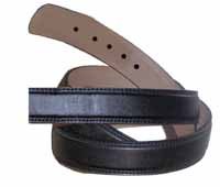 Black Split Leather Belt Traditional Style Belt Only (leather belt ) รูปที่ 1