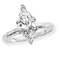 1.29 ct. H - SI2 EGL Certified Marquise Cut Diamond Solitaire Ring (White or Yellow Gold)