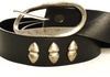 รูปย่อ Tobacco Road Rocker Style Belt with Metal Bullet Detailing (leather belt ) รูปที่3