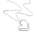 รูปย่อ 10k Gold 3-stone Diamond Heart Pendant with 18" Chain (1/10 Cttw; I-J Color) ( Netaya pendant ) รูปที่3