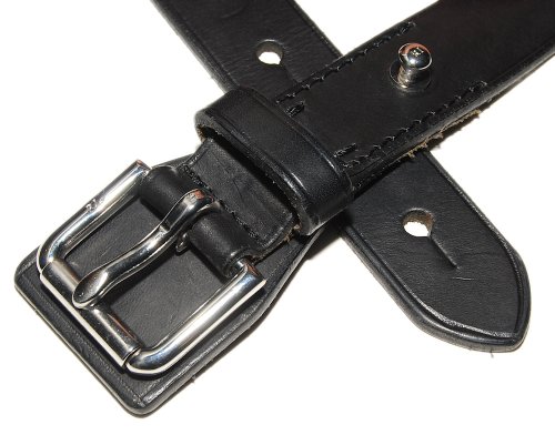 Polo Ralph Lauren Mens Black Italian Leather Silver Belt Italy 42 (100% Italian Leather with Silver Buckle belt ) รูปที่ 1