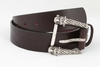 รูปย่อ Tobacco Road Rocker Style Leather Belt Tiger Snake Metal Buckle (leather belt ) รูปที่1