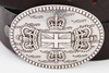 รูปย่อ Tobacco Road Rocker Leather Belt Metal Crowns Belt Buckle (leather belt ) รูปที่1