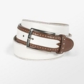 Paul Fredrick Italian Leather Spectator Belt (leather belt )