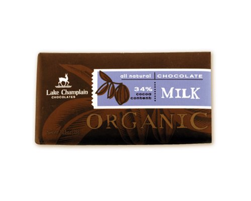 Lake Champlain Chocolates Organic, (34% Cocoa) Milk Chocolate, 1.25-Ounce Bars (Pack of 10) ( Champlain Chocolate ) รูปที่ 1