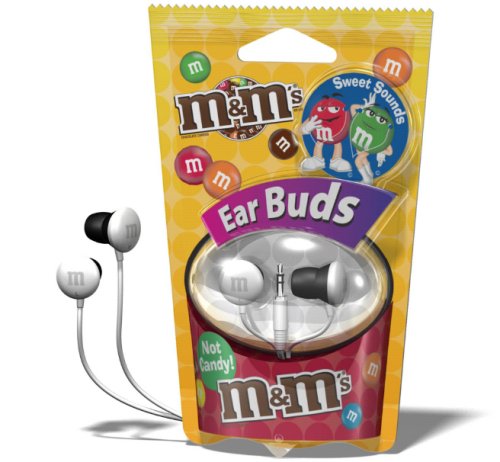 Maxell MMEB-W M&M'S Earbud, White ( M&Ms Ear Bud Headphone ) รูปที่ 1