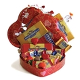 Red Heart Shaped Ghirardelli Chocolate Filled Tin - Great Mothers Day Gift Idea for Her ( Ghirardelli Chocolate Gifts )