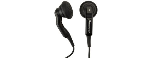 Pioneer SE CS12 - Headphones ( ear-bud ) - black ( Pioneer Ear Bud Headphone ) รูปที่ 1