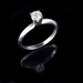 รูปย่อ 14k White Gold Engagement Solitaire Band Diamond Ring (1/4 ctw, G Color, SI2-I1 Clarity) รูปที่3