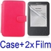 รูปย่อ Neewer RED Protective Leather Case Cover For Kindle 3 eBook E-Reader + 2X Screen Protector (Kindle E book reader) รูปที่1