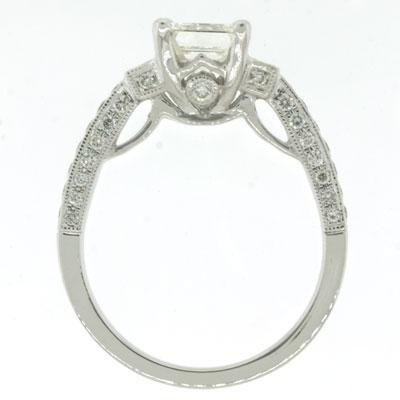 2.22ct Asscher Cut Diamond Engagement Anniversary Ring รูปที่ 5
