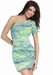 รูปย่อ Jovani 71539, Ruched Print Cocktail Dress ( Night out Dress ) รูปที่1