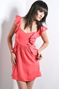 Fremont - Women's Raphaela Dress (Coral) ( Night out Dress )