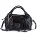 รูปย่อ GIANNI CHIARINI Italian Designer Handbag with Pouch in Black Leather รูปที่1