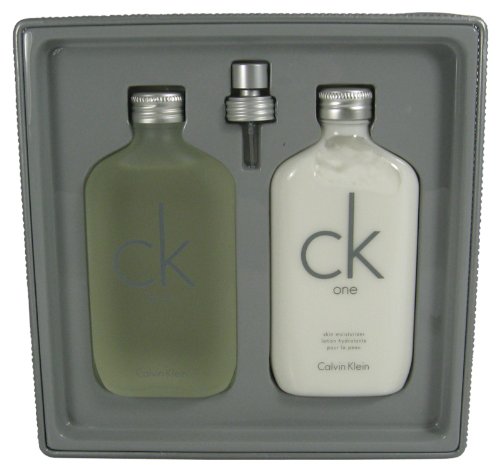 Womens designers Perfume by Calvin Klein, ( CK ONE GIFT SET ( EAU DE TOILETTE SPRAY 6.8 oz+ SKIIN MOISTURIZER 8.5 oz) ) ( Women's Fragance Set) รูปที่ 1