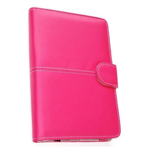 Neewer Leather Case Cover For Amazon Kindle 3 eBook Reader (MAGENTA) + 5x Clear Screen Protector (Kindle E book reader) รูปที่ 3