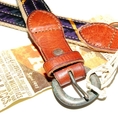 Polo Ralph Lauren RRL Mens Leather Vintage Purple Belt 40 (100% Leather / 100% Brass Buckel belt )
