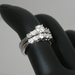 รูปย่อ 14k White Gold Engagement Bridal Band White Round with Round Accents Diamond Ring (1 1/2 ctw, G Color, SI2-I1 Clarity) รูปที่5