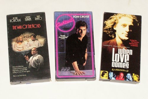 Drama Collection #01 (3pk): Cocktail; When Loves Comes; War of the Roses VHS Tape รูปที่ 1