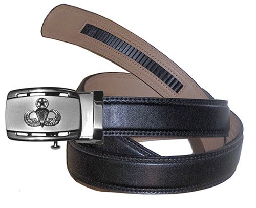 Silver Buckle with Master Jump Emblem with Ratchet Belt (leather belt ) รูปที่ 1