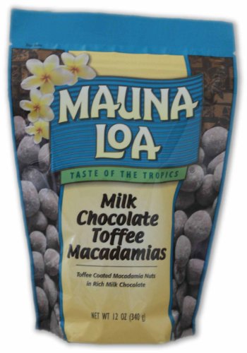 Mauna Loa Macadamia Nuts, Milk Chocolate Toffee, Large 12-Ounce (Resealable Bags) รูปที่ 1