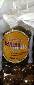 Hammonds Holiday Candy Gift Lemon Jewels Chocolate Covered Christmas Candy 8 Ounce Bag ( Hammond's Candies Chocolate Gifts )