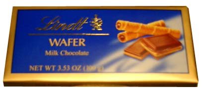 Lindt Wafer Milk Chocolate Bar, 3.5oz (100g) ( Lindt Chocolate ) รูปที่ 1