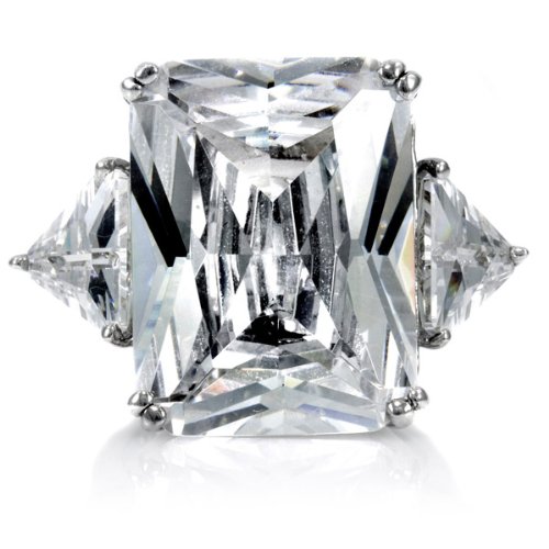CZ Engagement Ring - Paris Hilton Inspired Jewellery รูปที่ 1