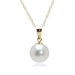 รูปย่อ 14k Yellow Gold White AA Grade 8.5-9mm Akoya Cultured Pearl Pendant, 18" ( Amazon.com Collection pendant ) รูปที่1