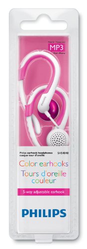 Philips Adjustable Earhook Headsphones SHS4848/28 (Pink) ( Philips Ear Bud Headphone ) รูปที่ 3