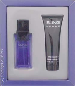 Sung for Men Gift Set - 3.4 oz EDT Spray + 3.4 oz Aftershave Splash + 3.4 oz Hair & Body Shampoo ( Men's Fragance Set) รูปที่ 1