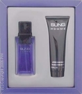 Sung for Men Gift Set - 3.4 oz EDT Spray + 3.4 oz Aftershave Splash + 3.4 oz Hair & Body Shampoo ( Men's Fragance Set)
