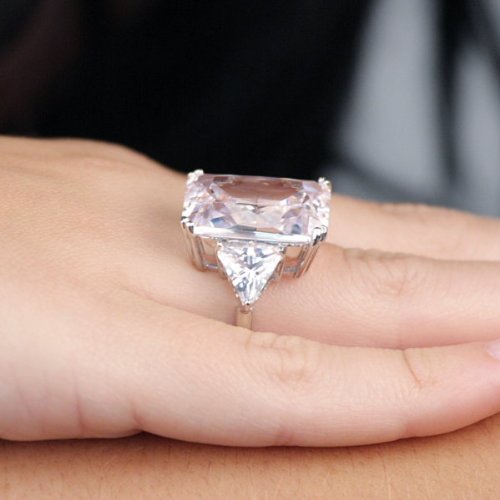 CZ Engagement Ring - Paris Hilton Inspired Jewellery รูปที่ 7