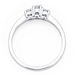 รูปย่อ 14K White Gold 3 Stone Round Diamond Engagement Ring - Comfort Fit - (1/3 ctw., GH, SI) รูปที่2