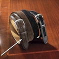Italian Leather \ Suede Belt (leather belt )