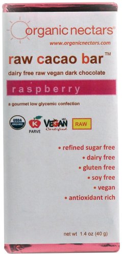 Organic Nectars Raspberry Chocolate Bar, 1.4-Ounce Bar (Pack of 3) ( Organic Nectars Chocolate ) รูปที่ 1