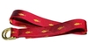รูปย่อ Polo Ralph Lauren Mens Silk Belt Gold Red Yellow (100% Silk belt ) รูปที่2