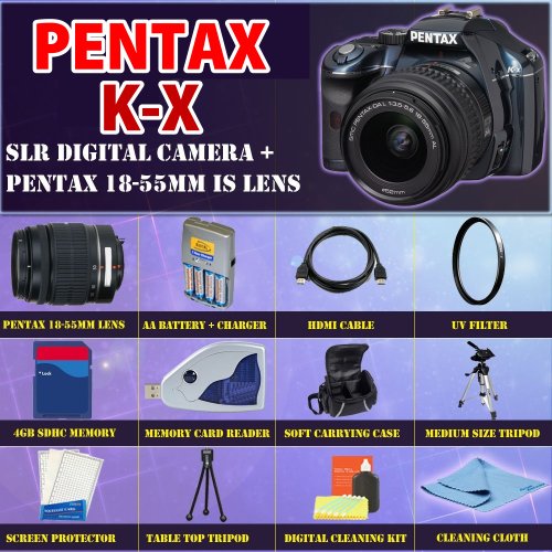 Review Pentax K-x Digital SLR (Blue) with Pentax 18-55mm Lens + SSE Premium Starter Accessory Package รูปที่ 1