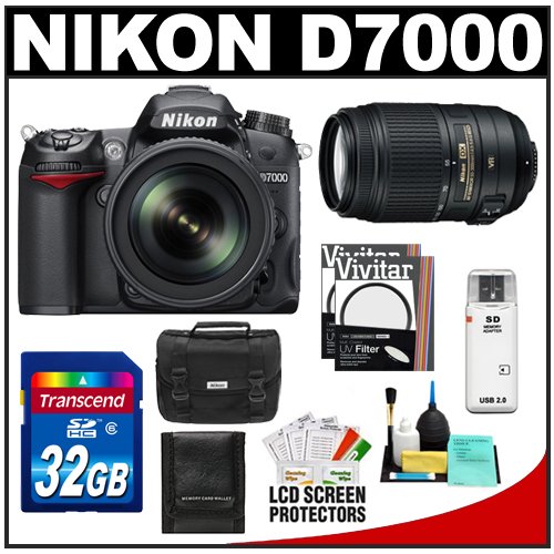 Review Nikon D7000 Digital SLR Camera & 18-105mm VR + 55-300mm VR Lens + 32GB Card + Filters + Case + Accessory Kit รูปที่ 1