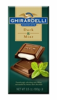 Ghirardelli Chocolate Dark & Mint, Intense Dark Chocolate with Mint Filling, 3.5-Ounce Bars (Pack of 6) ( Ghirardelli Chocolate )